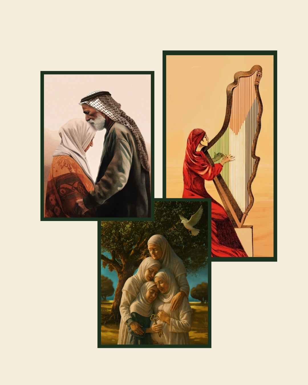 Prints from Palestine (Set of 3 – unframed) (Pre-order)