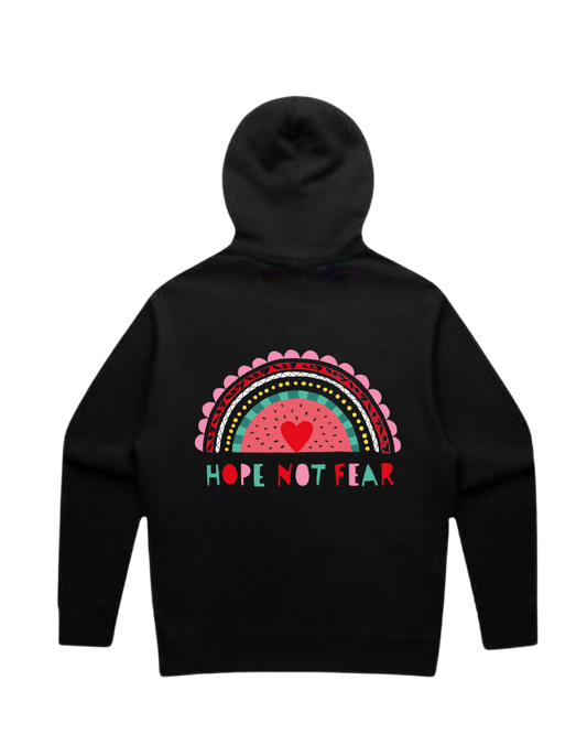 Rainbow Hoodie for Kids – Black